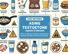 Qué evitar comer al usar Suspensión acuosa de testosterona