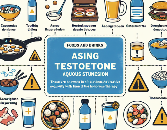 Qué evitar comer al usar Suspensión acuosa de testosterona