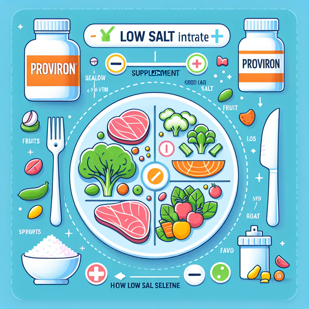 Cómo ajustar la ingesta de sal al usar Proviron