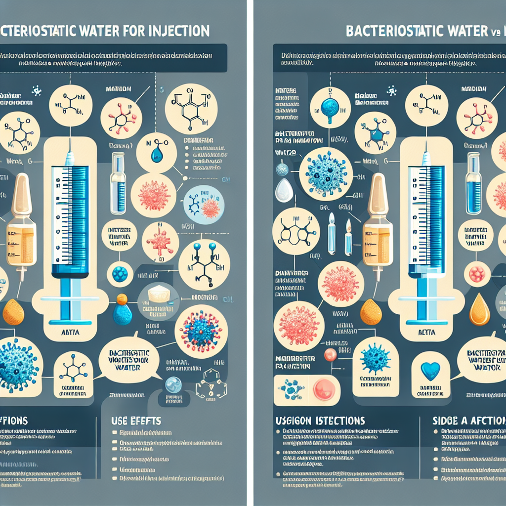Cómo elegir entre Agua bacteriostática para inyección y su análogo más suave