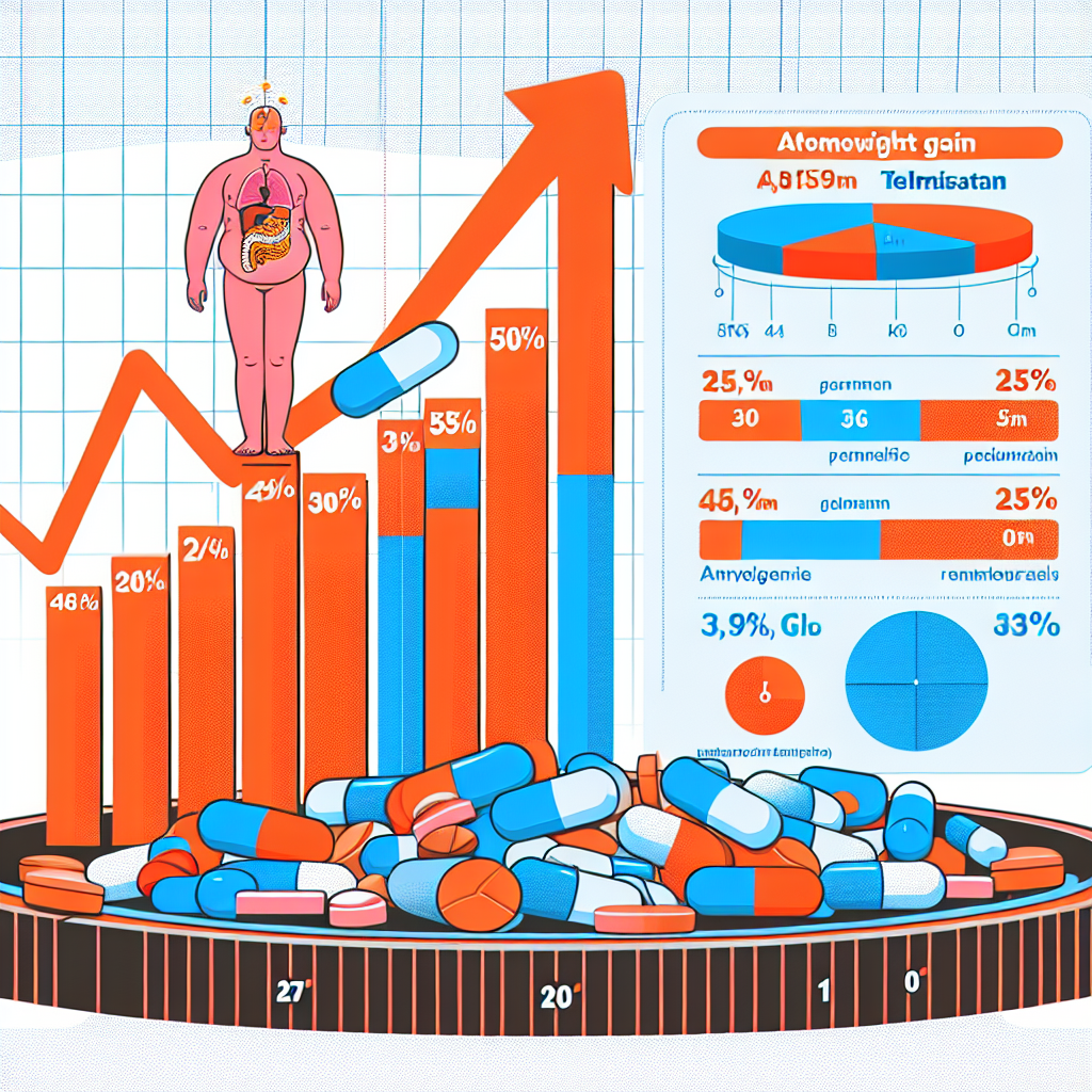 Cuántos kg se ganan con Telmisartan (en promedio)