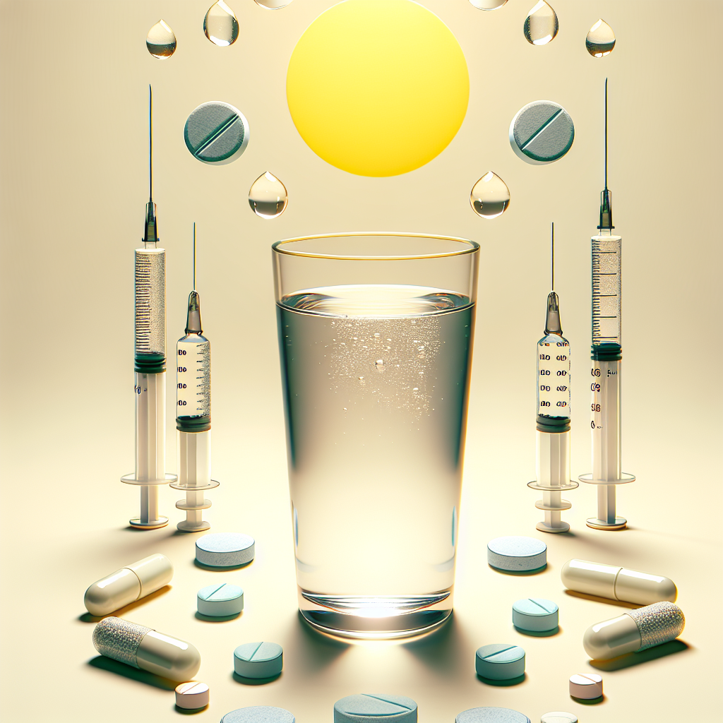 ¿Hay que ajustar el agua al tomar Inyecciones y pastillas para adelgazar?