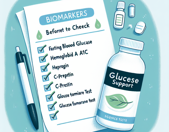 Qué biomarcadores revisar antes de usar Apoyo a la glucosa
