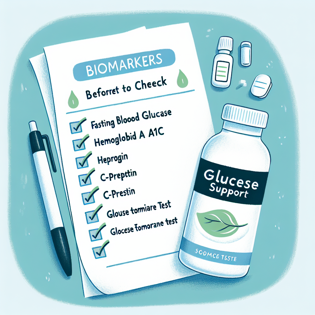 Qué biomarcadores revisar antes de usar Apoyo a la glucosa
